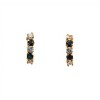 Caravanas Zafiro y oro- Oro bajo - Zafiro y Zirconias - CA8101 conpiedra