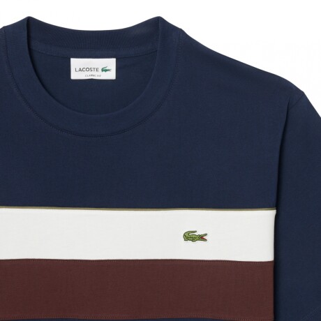 REMERA LACOSTE COLOR BLOCK Blue