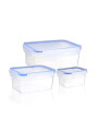 CONT. C/TRABAS PACK x 3 TRANSPARENTE