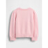 COTTON CREW SWEATER PURE PINK