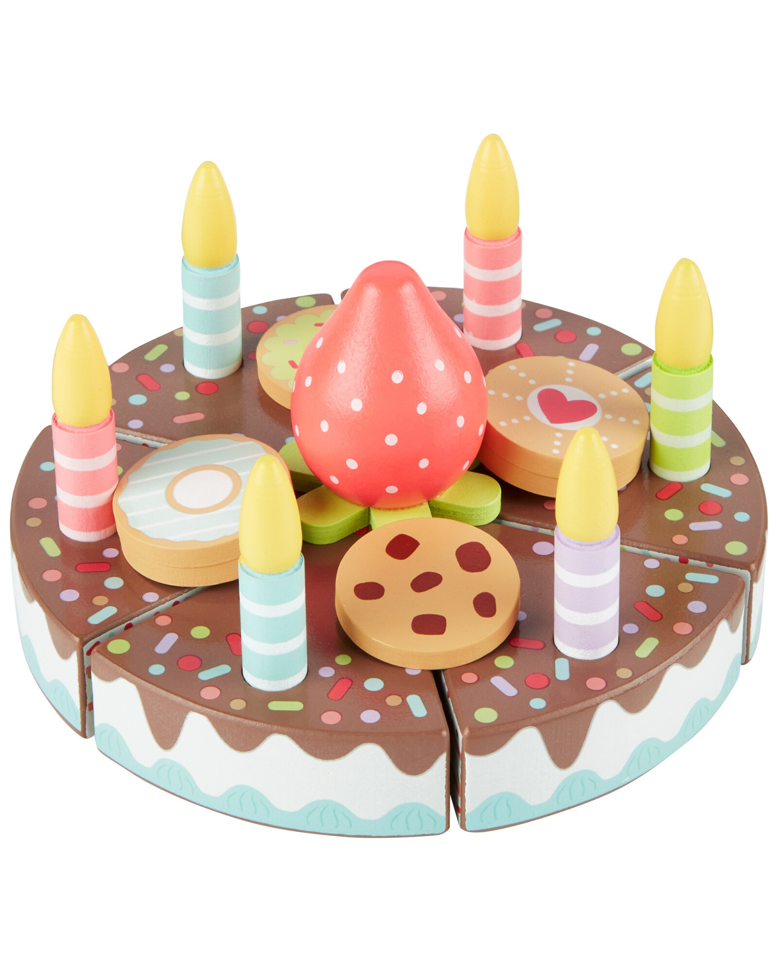 Juego de torta en madera Sin color