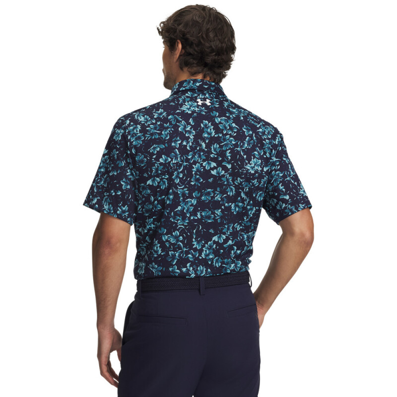 UA Matchplay Printed Polo-PNK BLU-411