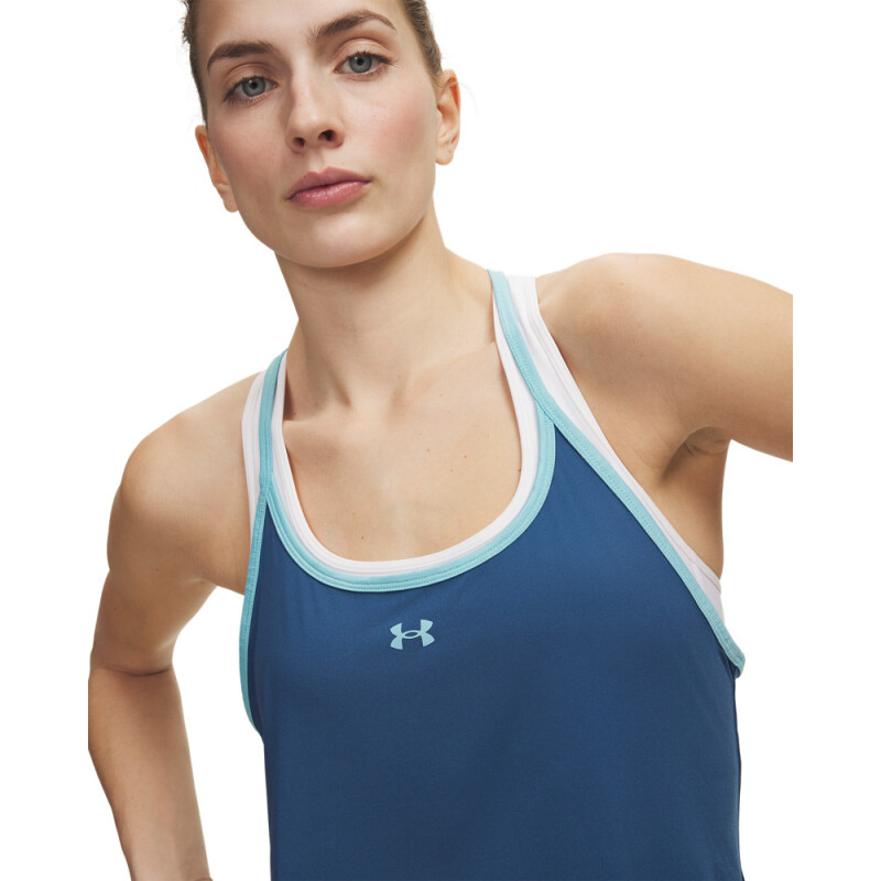 UA Vanish Racerback Tank-PNK BLU-498