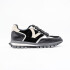 ZAPATILLA CUERO DAMA COLOR GRIS SUELA SINTETICA NEGRO