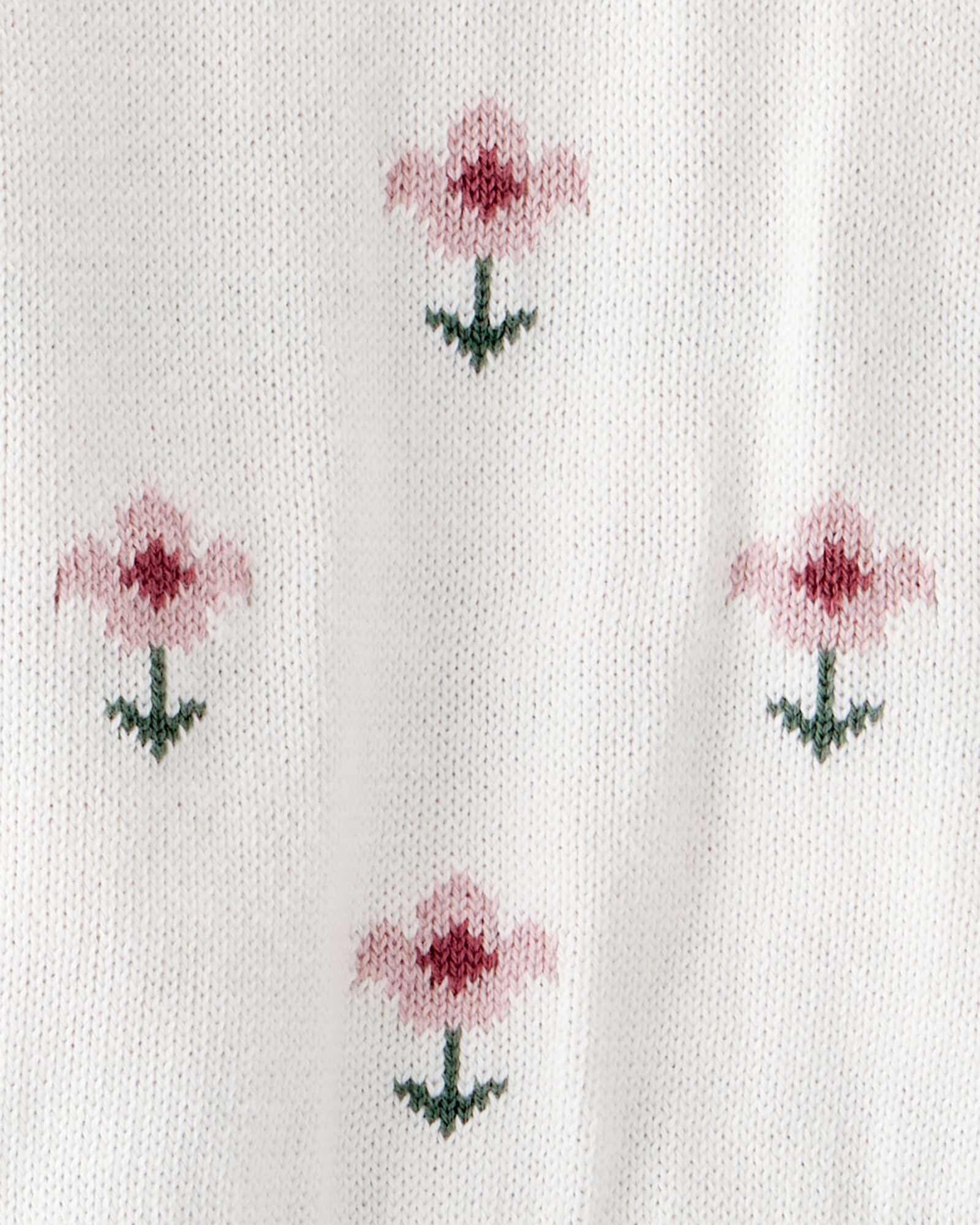 Set dos piezas de algodón orgánico, pantalón y buzo, diseño floral Sin color