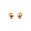 Abridores Punto de luz-Oro 18k-Piedra Zirconia-AB9531 conpiedra
