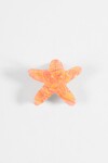 Broche estrella de mar naranja