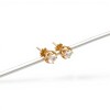 Caravanas Solitario oro- Oro bajo - Zirconia - CA8114 conpiedra