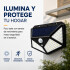 Foco Exterior Solar Sensor Movimiento Bateria 100 Leds Foco Exterior Solar Sensor Movimiento Bateria 100 Leds