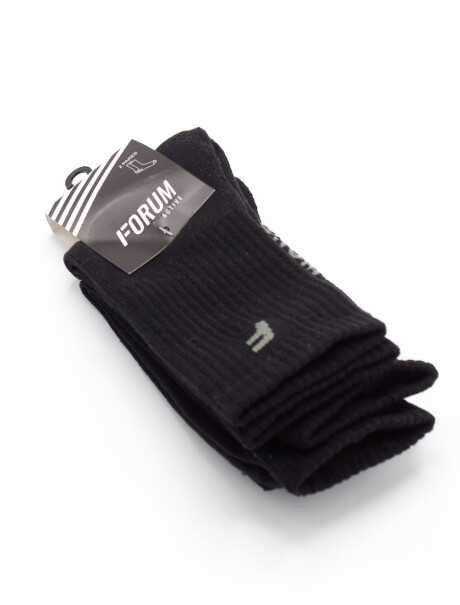 Media Deportiva Larga Pack x 2 Pares Negro