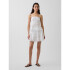 PINTUCK LACE TRIM MINI SKORT FRESH WHITE