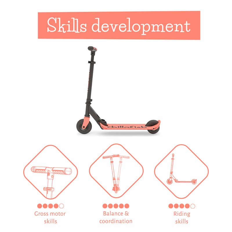 Monopatín Plegable Flexxi Rosa Chillafish Monopatín Plegable Flexxi Rosa Chillafish