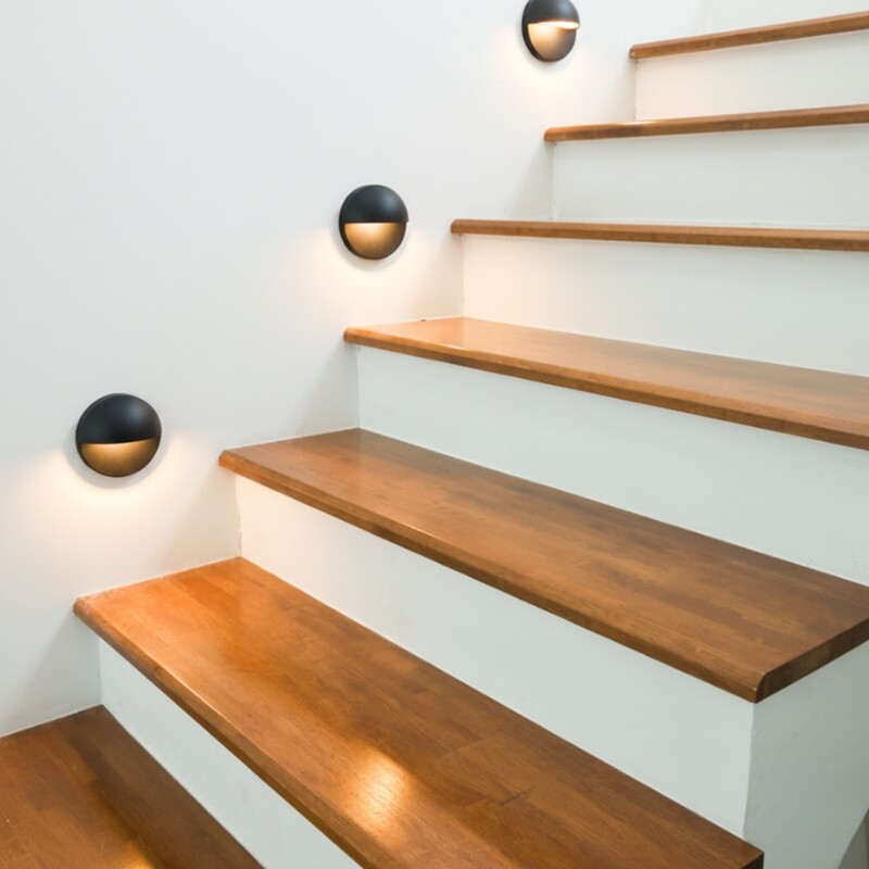 ARTEFACTO EXTERIOR DE PARED GALEANO 3W Luminaria Exterior De Pared Galeano 3W Negro