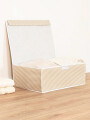 CAJA ORGANIZADORA RAYAS BEIGE