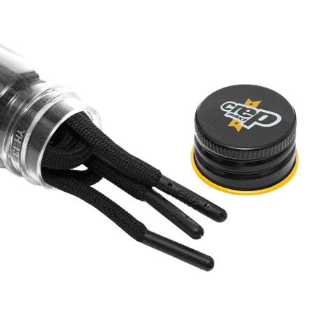Crep Protect Laces Round - Black/white Black