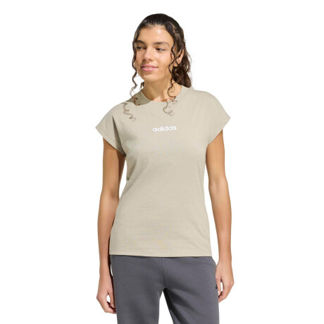 Remera de Mujer Adidas W Lin Sj T Beige