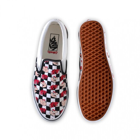 Championes Vans Slip-On Checkerboard x Condorito White