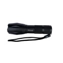 LINTERNA TACTICA LED RECARGABLE T6 10W 1 TOQUE Y ZOOM NEGRO