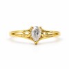 Anillo Solitario Zirconia-Oro Bajo- AN8570 conpiedra