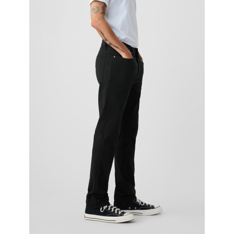 SLIM STRETCH 5 PKT PANT BLACK