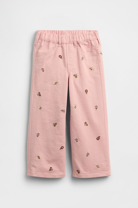 Jean Wide Leg Toddler Niña Pure Pink