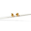 Caravanas Triangulo de luz oro- Oro bajo - Zirconia - CA8113 conpiedra