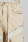 PANTALON CON ENCAJE Natural