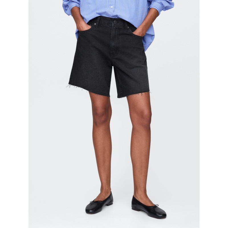 LOOSE BERMUDA SHORT BLACK 1
