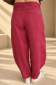 Pantalon barrel Magenta