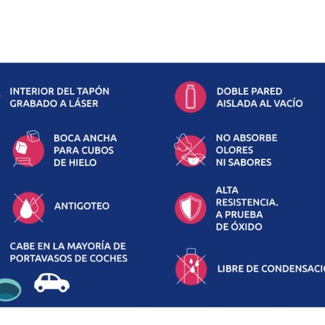 Botella termica Solid Quokka 510ml stone blue