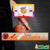 Tablero de basketball con balón e inflador. 45.5 x 30.5cms Tablero de basketball con balón e inflador. 45.5 x 30.5cms