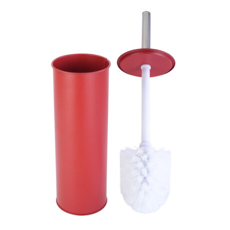 Cepillo para inodoro con base de metal Rojo Cepillo para inodoro con base de metal Rojo