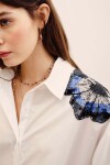 CAMISA LOUISE FLOWERS Blanco