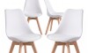 Silla Eames Pack 4 Unidades Acolchonada Calidad Premium Blanco