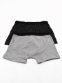 BOXER ALGODÓN PACK X2 NEGRO