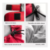 Sobre Bolsa De Dormir Con Capucha Camping ROJO