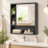 Espejo Para Baño Con Estantes 40 X 50 Cm Movi Esh0069 ESPEJO BOTIQUIN MOVI ESH0069 NEGRO