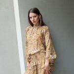 VESTIDO MAR MOSTAZA