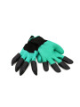 GUANTES JARDINERIA CON GARRAS VERDE (V)