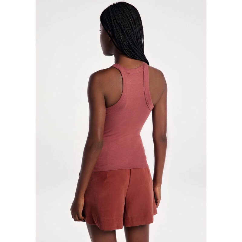 CAMISETA REGATA FEM VERMELHO ESCURO