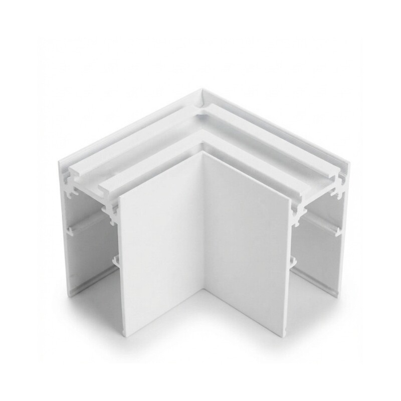 Adaptador Esquinero Horizontal para Riel Magnético G2 para Adosar Esquinero Horizontal Para Riel Magnético G2 De Adosar Blanco