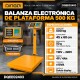 DINGQI BALANZA ELECTRÓNICA DE PLATAFORMA PREMIUM VISOR DOBLE 50 GRS - 500 KILOS Dingqi Balanza Electrónica De Plataforma Premium Visor Doble 50 Grs - 500 Kilos