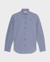 Camisa Micro Plaid Poplin Hombre 4470
