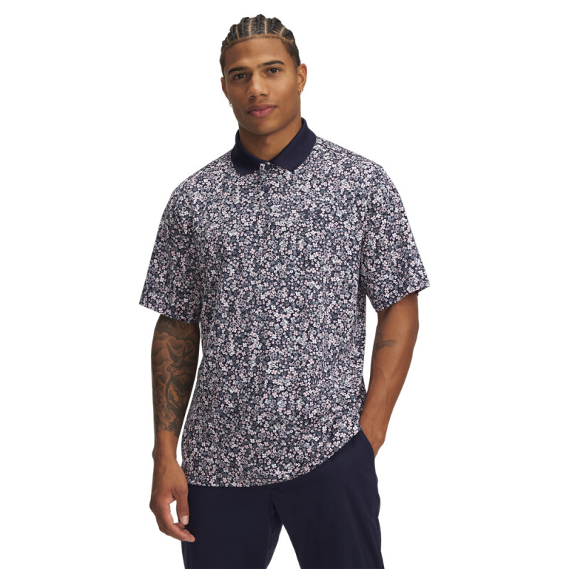 UA Matchplay Printed Polo-BLU BLU-418