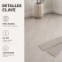 Piso Vinilico Autoadhesivo Piso Flotante Simil Madera x 20m2 Gris 1