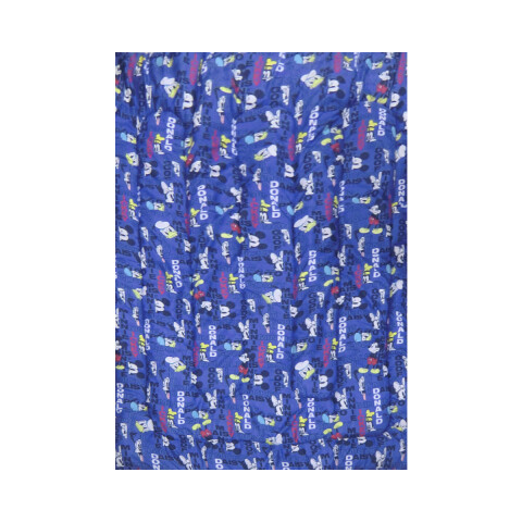 Acolchado Reversible 1 Plaza 100% Microfibra - Mickey Minnie Mickey y Sus Amigos Azul
