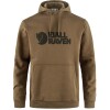 Polerón Fjallraven Logo Hoodie Hombre Wood Brown