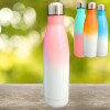 Botella térmica combinada de acero inoxidable de 500ml Rosa/blanco