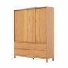Ropero 3 Puertas Corredizas - Madera Maciza - Square Ropero 3 Puertas Corredizas - Madera Maciza - Square