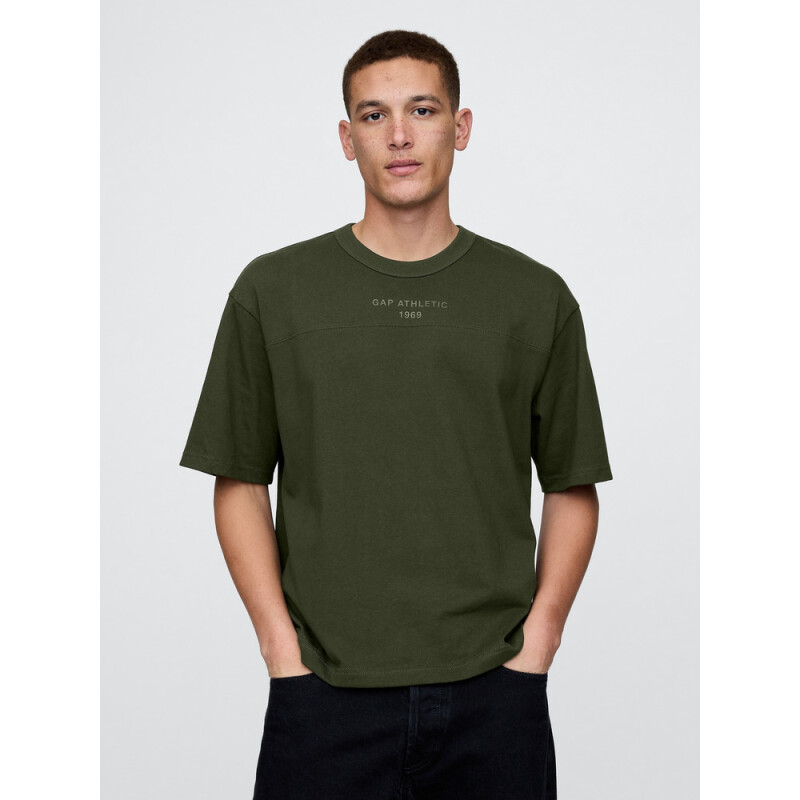 JPN FOOTBALL TEE GARDENING GREEN